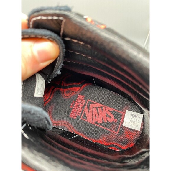 Vans Shoes Mens 10 Stranger Things SK8-Hi High Top Reissue Skate Sneakers Black - Picture 11 of 16